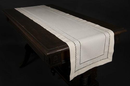 XD11099 Double Hemstitch Table Runner, 14''x72'' - zoter Shop
