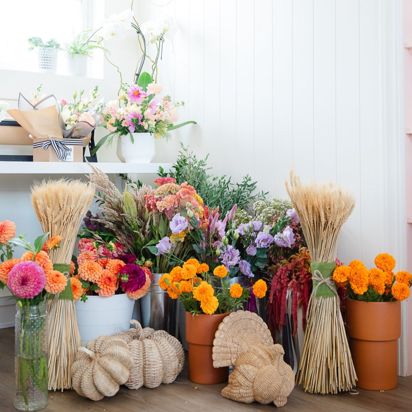 BASKETWEAVE PUMPKINS
