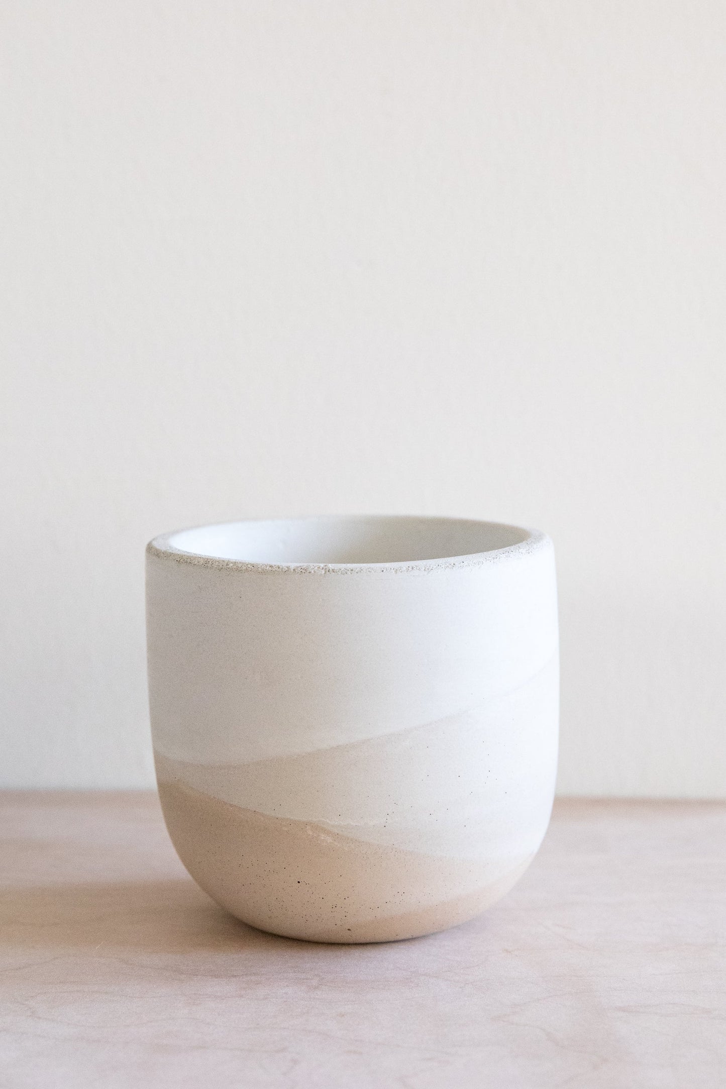 X PRISM Small Sand Concrete Planter