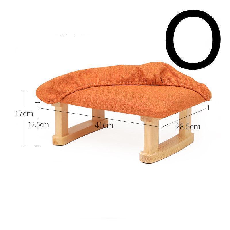 Step On The Pedal Of The Foot Stool