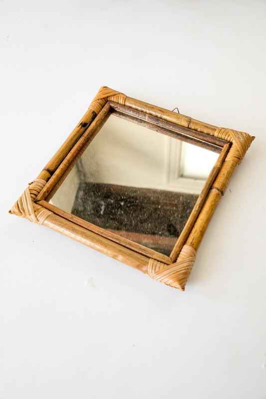 Bamboo Square Mirror