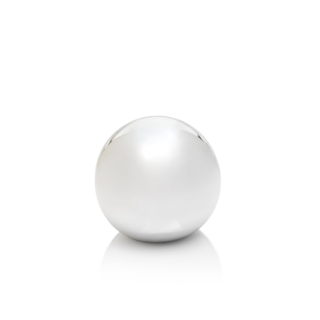 Silver Ceramic Fill Ball - CARLYLE AVENUE