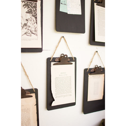 Black Clip Board Photo Notes Holder- Set of 6