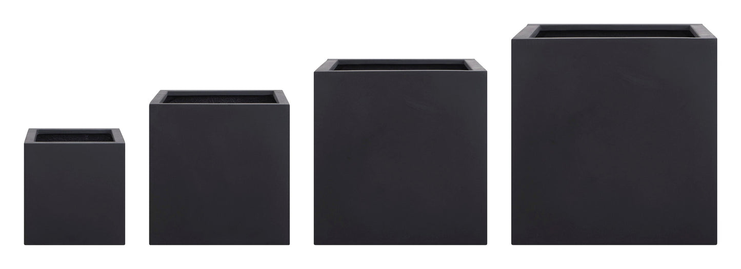 Terrazzolite Black Cube Planters