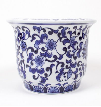 Small Decorative Planter Blue