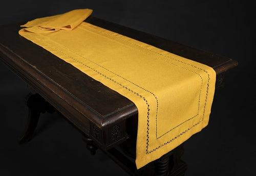 XD11099 Double Hemstitch Table Runner, 14''x72'' - zoter Shop