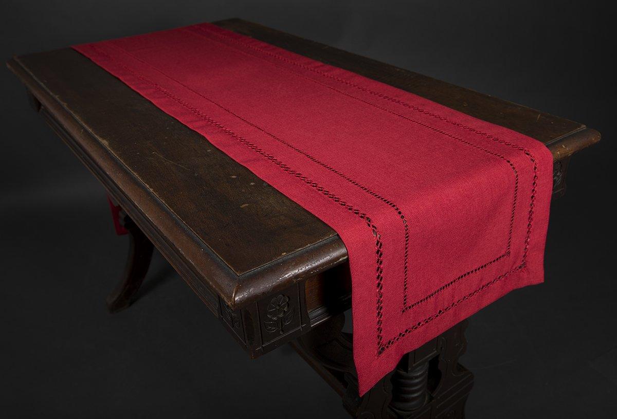 XD11099 Double Hemstitch Table Runner, 14''x72''