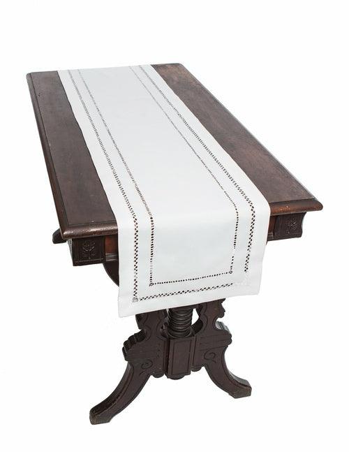XD11099 Double Hemstitch Table Runner, 14''x72'' - zoter Shop