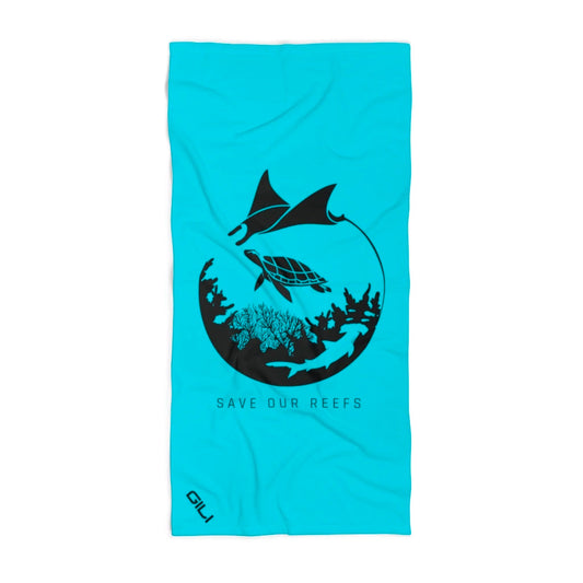 GILI Save Our Reefs Beach Towel