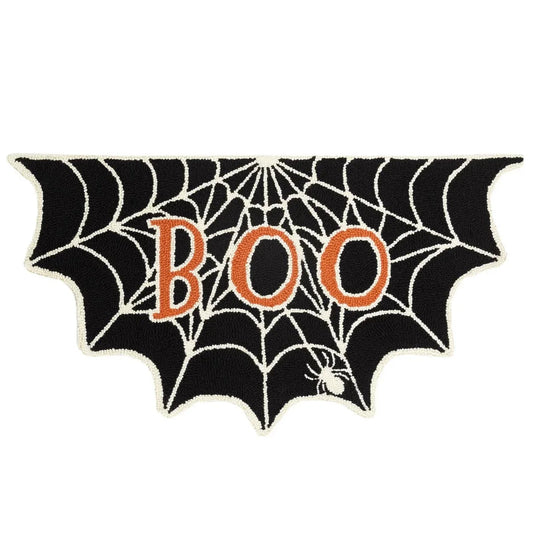 BOO SPIDERWEB HOOK RUG