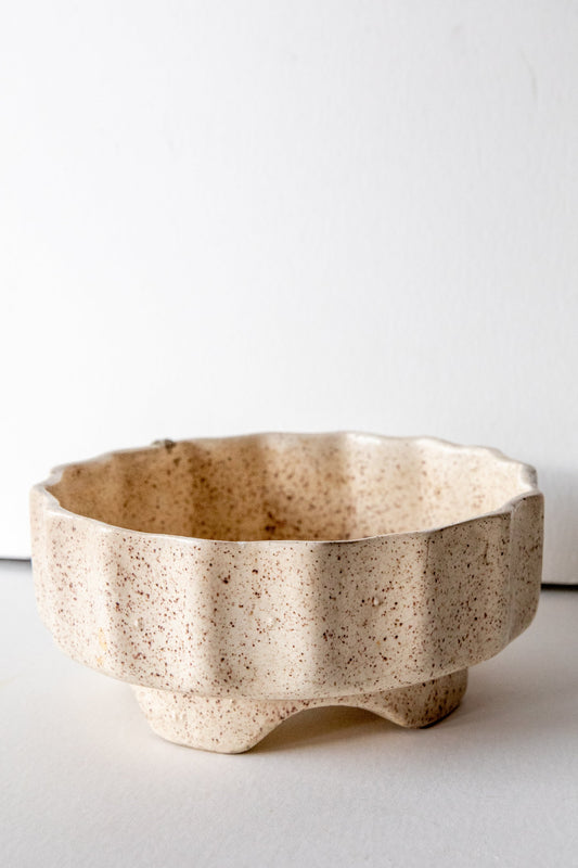 Scalloped Speckle Planter