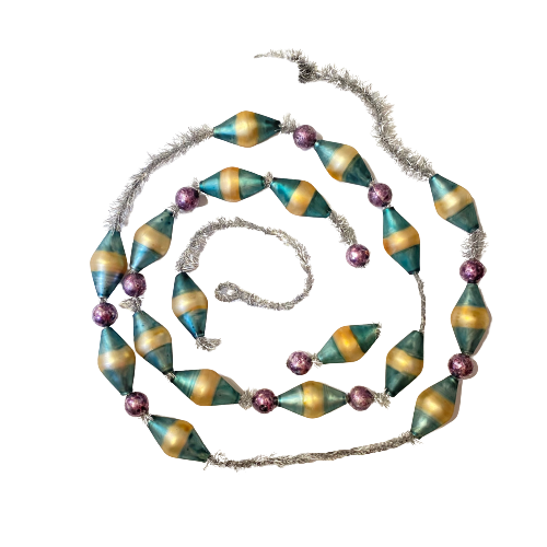 Vintage Look Glass & Tinsel Garland
